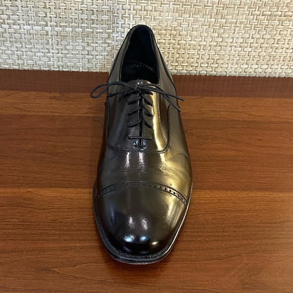 🌟HP🌟Florsheim Lexington Black Leather Perfed Cap Toe Oxford Dress Shoes 11EEE - Picture 4 of 11